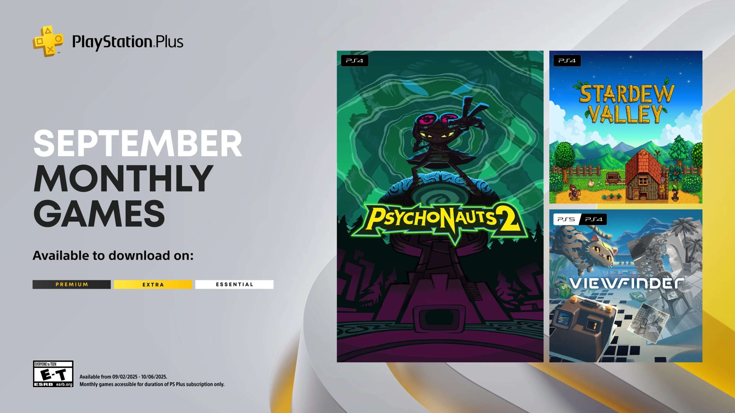 PS Plus Sep. 2025: New Games Revealed