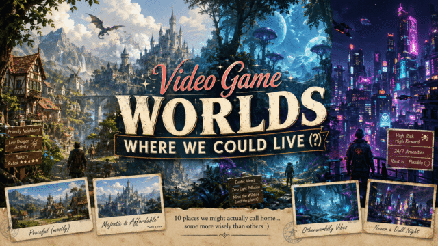 Video Game Worlds Where We Could Live (?)
